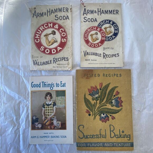 4 Arm & Hammer Baking Soda Booklets Valuable Recipes Good Things To Eat Baking - Picture 1 of 7